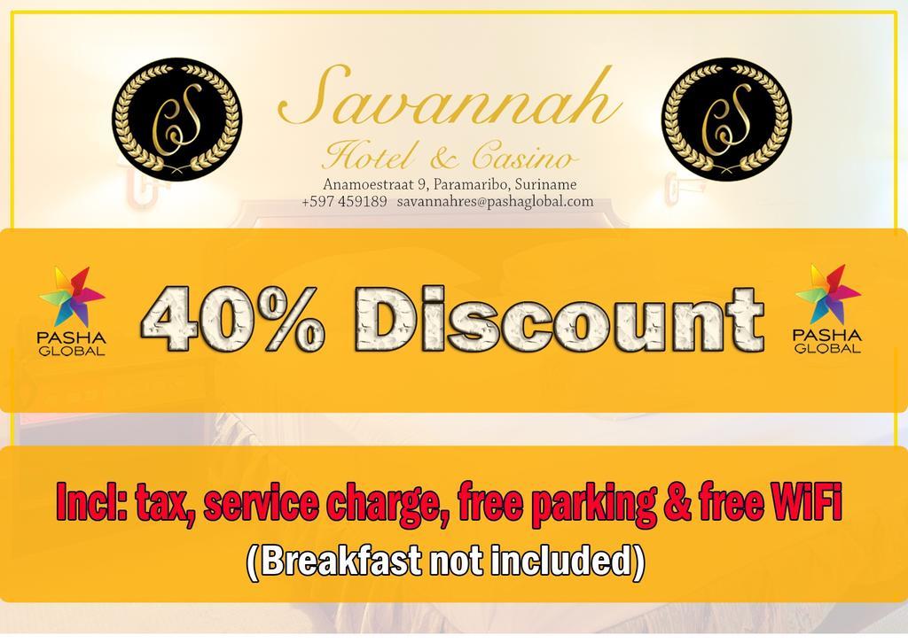 Savannah Hotel & Casino Paramaribo Exterior foto